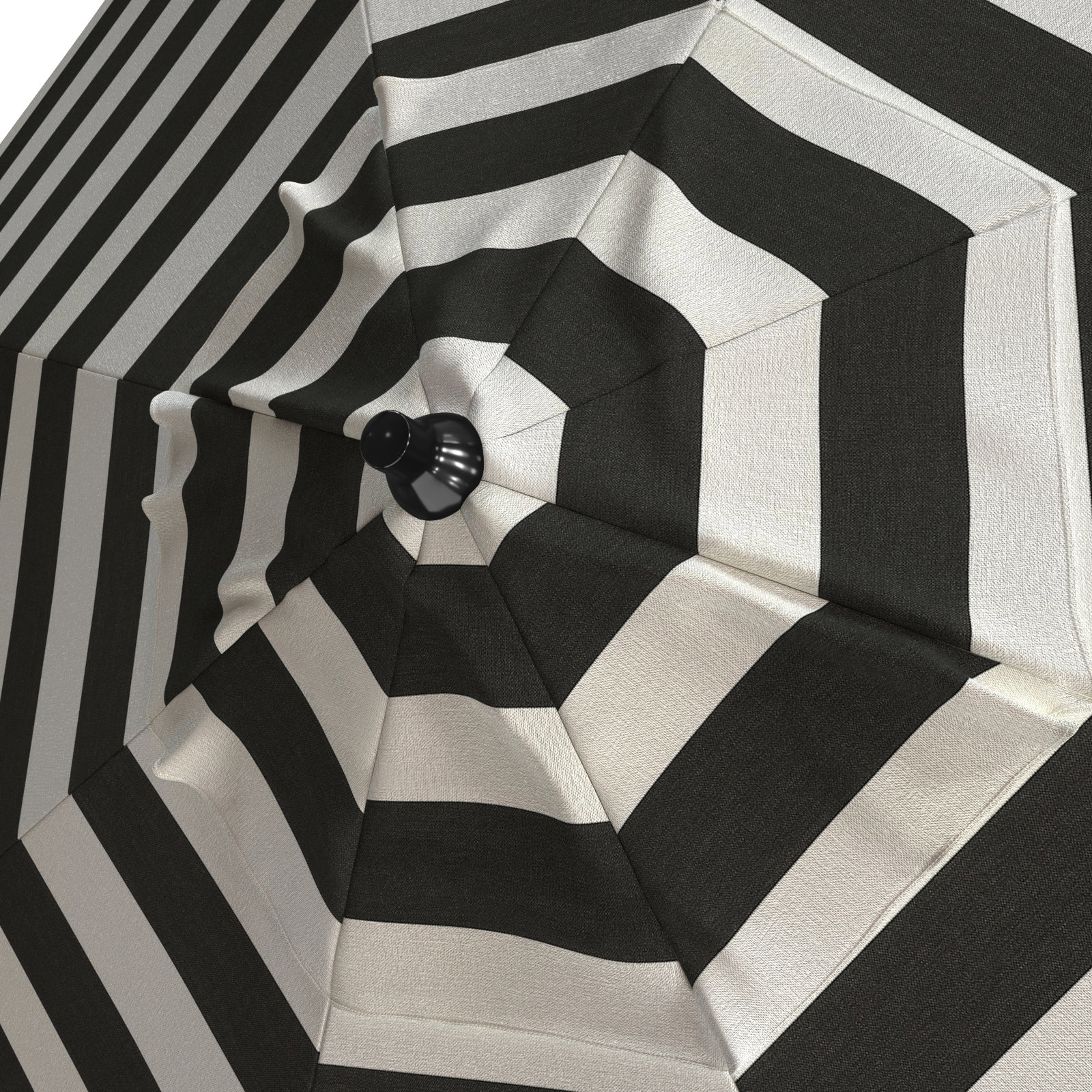 Suniti 7.2' Sunbrella® Umbrella, Cabana Classic Black Stripe Sunbrella®