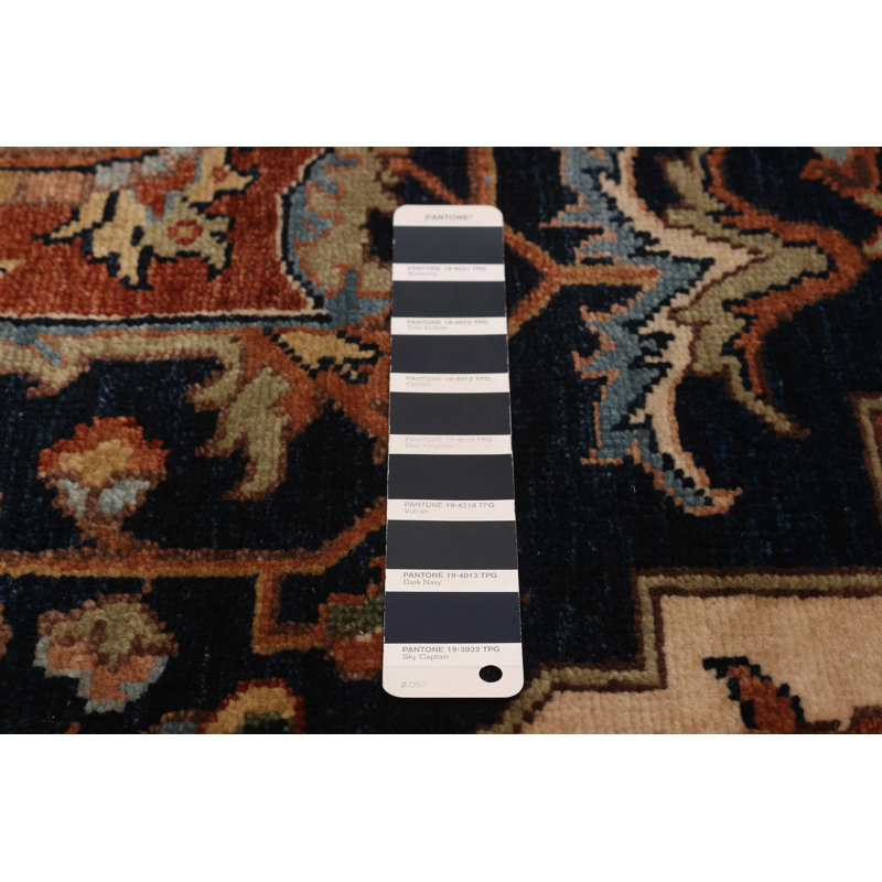 Tapis bleu marine Jules Sultane 8 pi 8 po x 11 pi 3 po