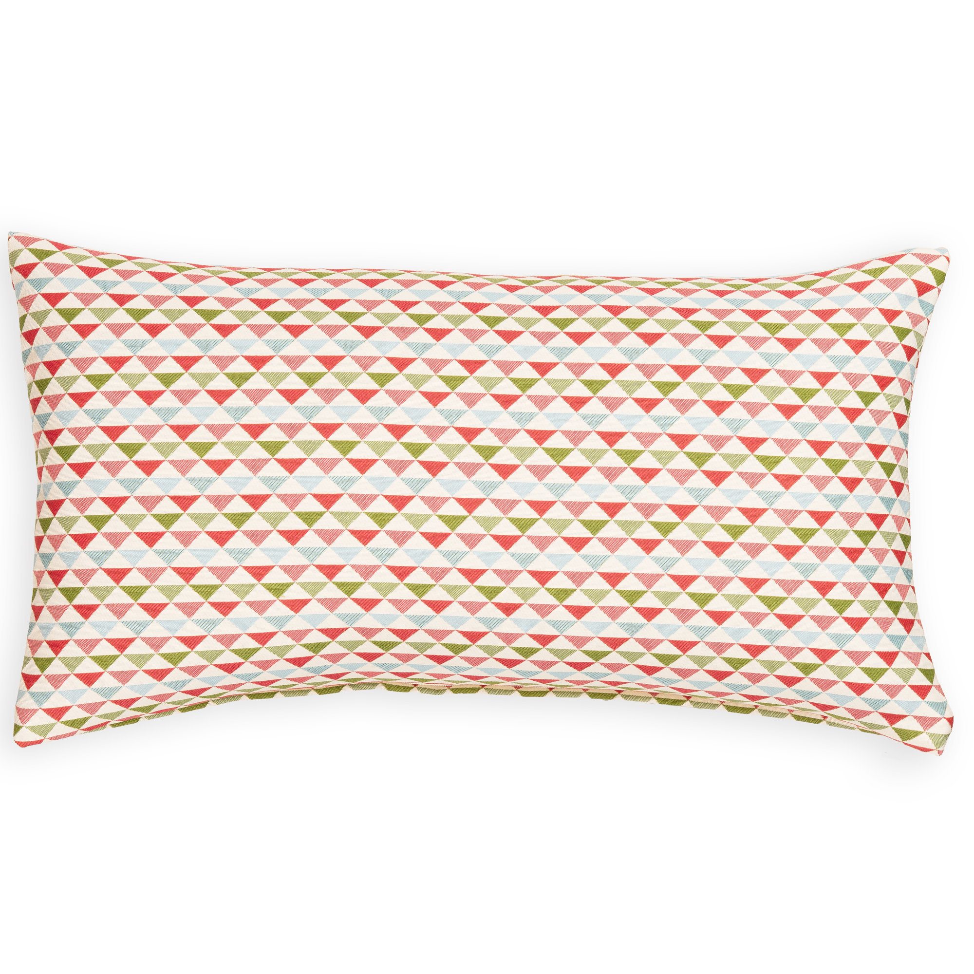 Mauna Geometric Indoor/Outdoor Throw Pillow, Green, Rectangle 14"H x 26"W
