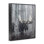«Moose Peering in Birch Woods», estampe numérique, conception de James Corwin