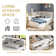 3ft Wooden Bed With Drawers, Bookcase And Storage Cupboard White