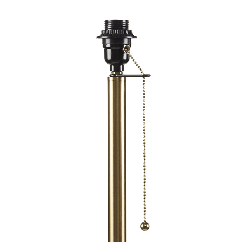Textured Ceramic Floor Lamp with Fluted Fabric Shade White