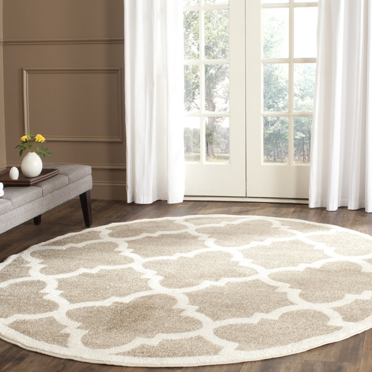 Ammundsen Geometric Wheat / Beige Area Rug