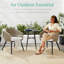 Chaise de patio avec coussins