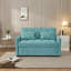 Canapé-lit pliable, canapé-lit en velours coulissant, dossier réglable avec trois ports USB, deux poches latérales-1686407208