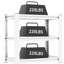Porte-aquarium en métal de 40 à 50 gallons, L 33,99 po x l 17,99 po x H 30,56 po, et stable, hauteurs de tablettes réglables, antirouille, plancher, support pour outils d'assemblage, base d'aquarium, 31,5 po, 18 po et 34 po-127306717