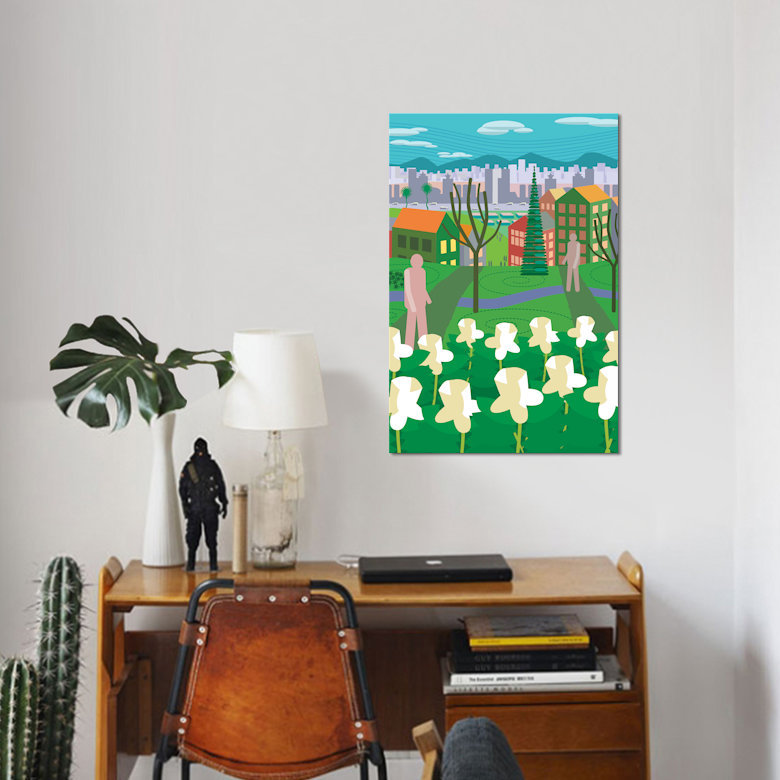« vancouver arcadia », impression sur toile, H 12 po x l 8 po x P 0,75 po, Pas de tapis, Toile tendue
