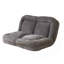 Canapé-lit convertible simple pliable, gris, partie gauche du produit complet-1945874013