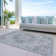 Machine Washable Indoor/Outdoor Claudian ACN1238 Silver Rug