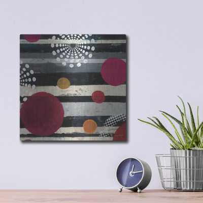 Art mural luxueux «Harmony 1» par Cheryl Warrick, 12 po x 12 po