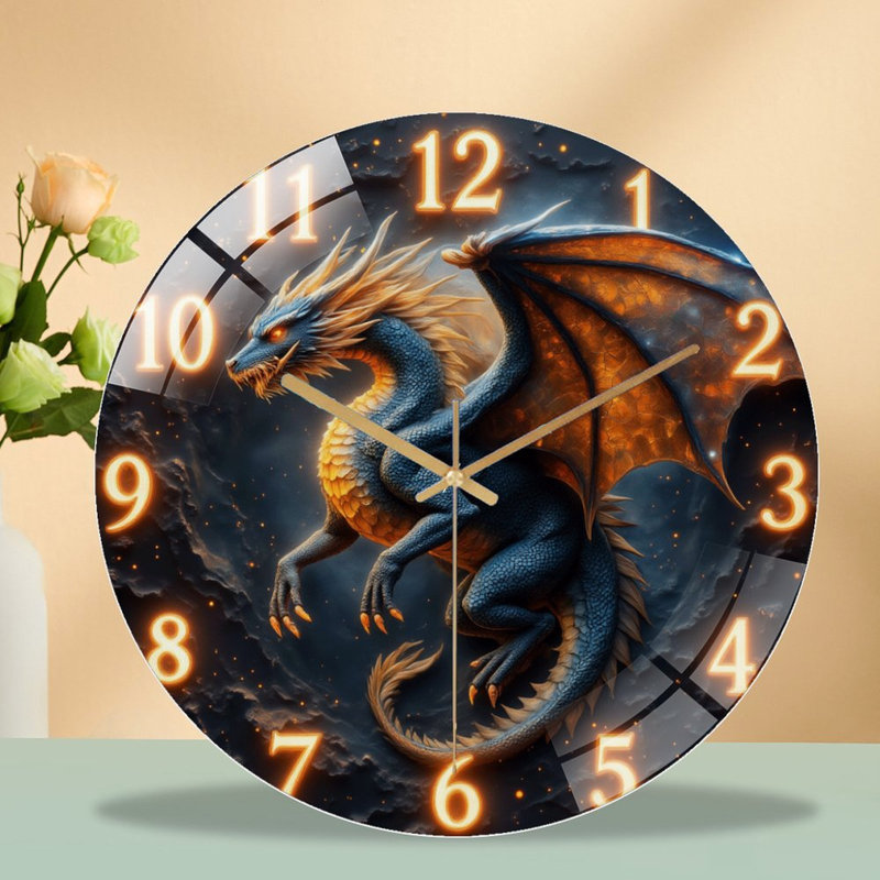 Horloge murale 12 po Dragon