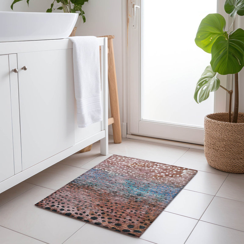 Tapis Chayil avec envers antidérapant, Rectangle 1 pi 8 po x 2 pi 6 po