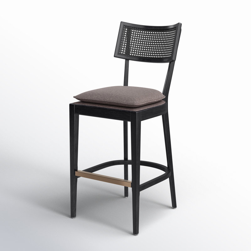Britt Counter & Bar Stool, Black, Counter Stool (26" Seat Height), Cream