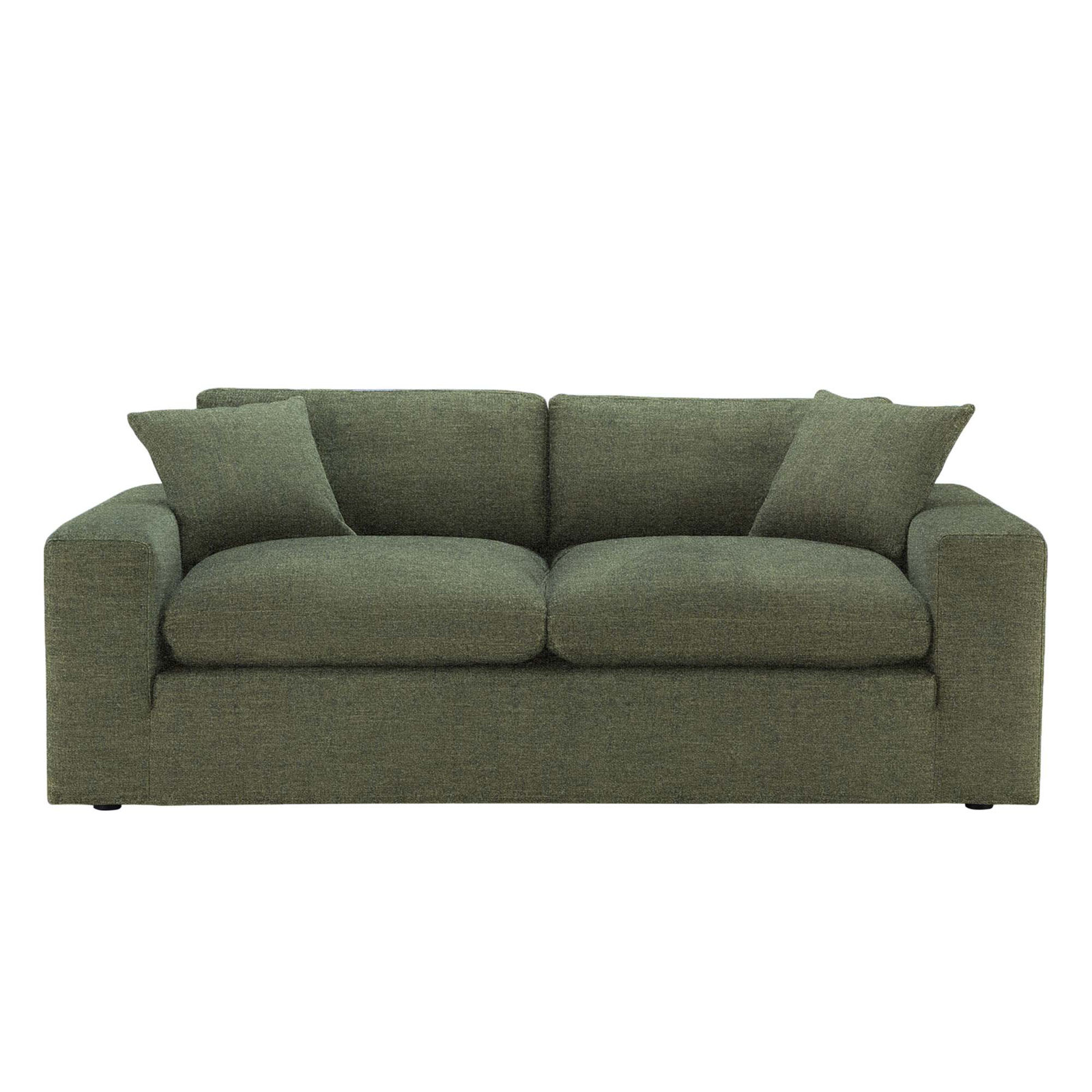 Asher 82'' Upholstered Sofa, Mellow Forest Chenille