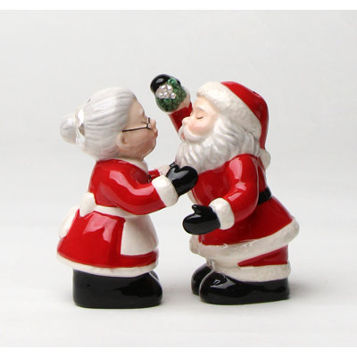 Ensemble salière et poivrière Cosmos Gift Kissing Santa Couple
