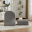 Fauteuil rembourré moderne avec repose-pieds avec rangement-1062499337