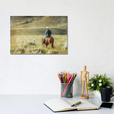Cowboy Time - Wrapped Canvas Print