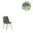 Caiddie Fabric Dining Chair with Steel Legs-1361883598