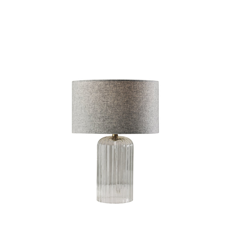Apsar Glass Table Lamp, 16.5" H x 12" W x 12" D