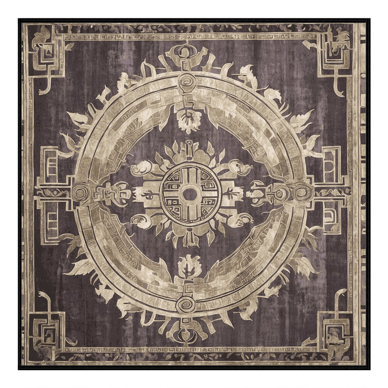 Temple Shadows Rug, Square 6'