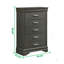 Commode moderne 5 tiroirs en bois gris-1581506429