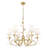 Parra Gold Leaf 6 Light Chandelier-123222959