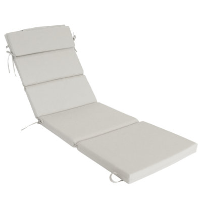 25" x 77" x 2.75" Outdoor/Indoor Chaise Lounge Cushion Set with Pillow (1-Pack)