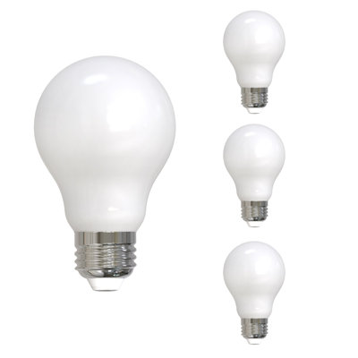 LED Filament Pack of (4) 14 Watt Dimmable A19 Light Bulb with Medium (E26) Base