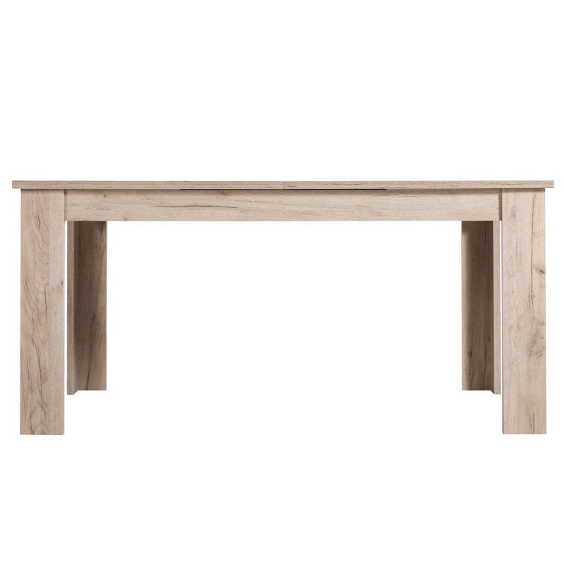 Khaelyn Rectangular Dining Table, 76.5cm H x 90cm L x 160cm W, Grey/Brown/Blue