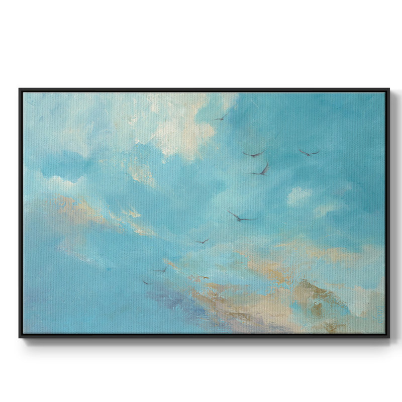 L'l'L Fly Away, reproduction d'art sur toile, H 17 po x l 25 po x P 2 po, Toile avec cadre flottant noir