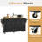 63" Movable Kitchen Island with Drop Leaf and Power Outlet, Rolling Kitchen Cart with Rubber wood Countertop, Island Table on Wheels for Kitchen w/2 Drawers, Spice Rack, Towel Bar, Adjustable Shelves-150418667-103886834