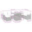 62cm Wide Patio Sofa with Cushions