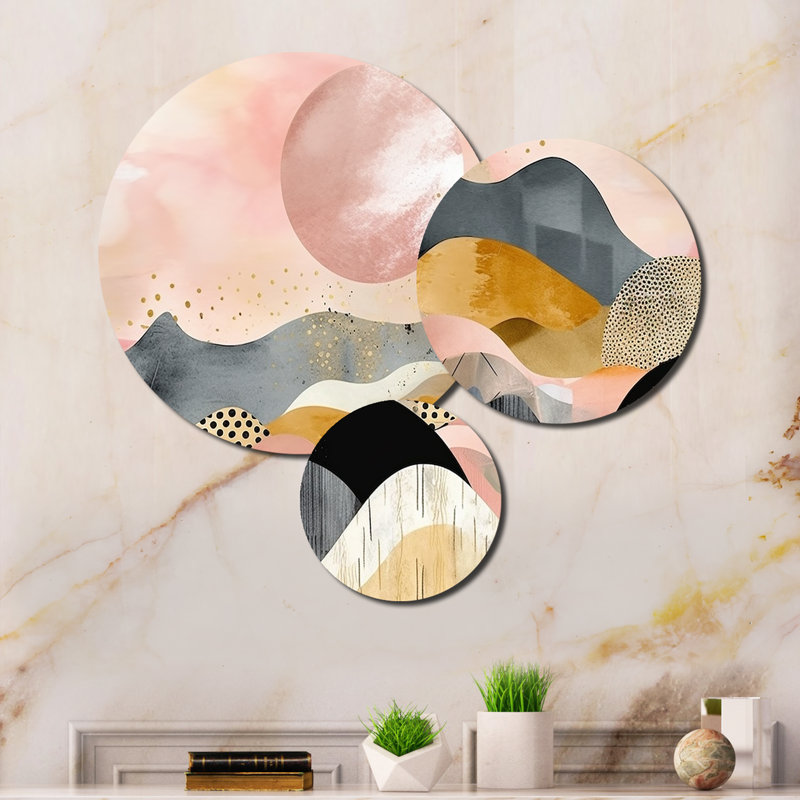 Abstract Wall Decor on Metal