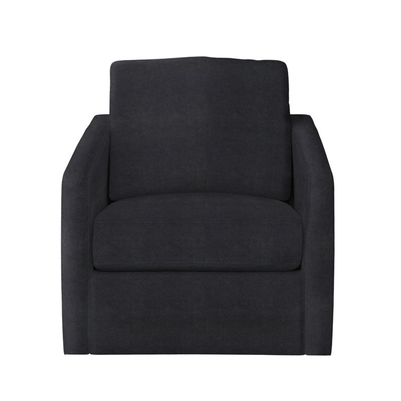 Landry Bernhardt Swivel Chair, Akiko Graphite Performance 5534-011