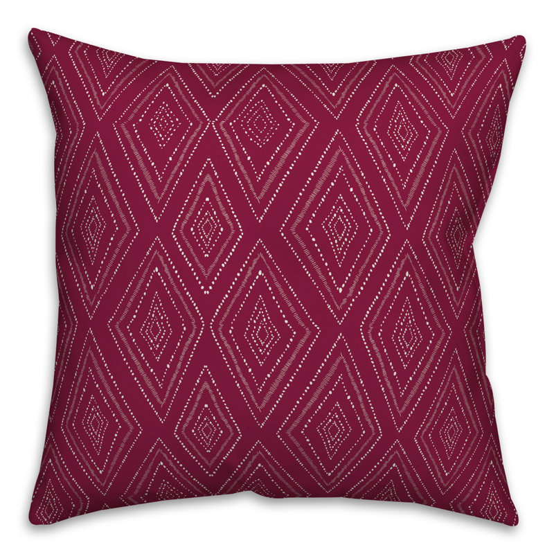  Coussin Tribal, 16 po x 1 po, Marron