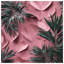 Couvre-lit rose avec feuilles de palmier tropicales-125028109