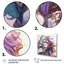 Couple d'anime s'embrassant pastel tendre, impression sur toile-139504420-139504431