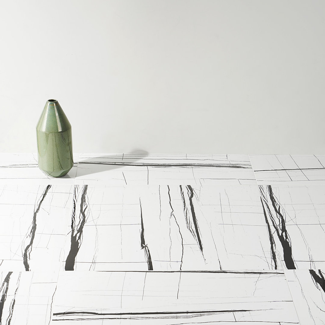 Selene Onyx 24" x 24" Porcelain Marble Look Wall & Floor Tile Bond Tile