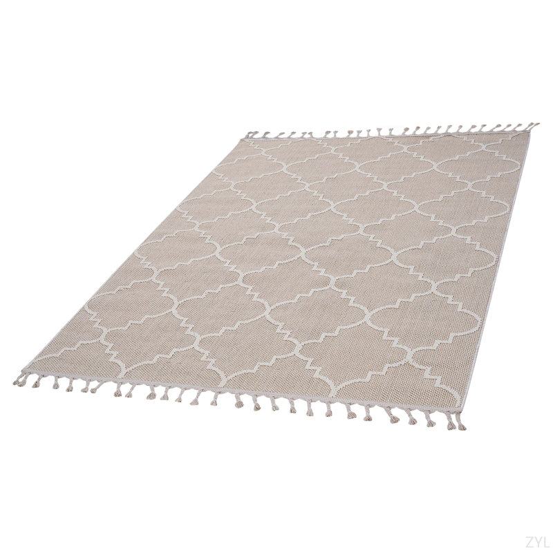 LOOM & LUXE Collection 4X6 Indoor/Outdoor Area Rug, Rectangle 4' x 6'2"