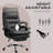 Microfibre Vibration Massage Office Chair, Black-106882792