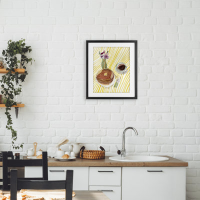 Table de déjeuner Pancake, reproduction encadrée sous verre