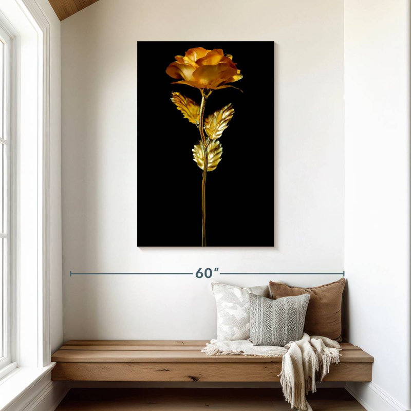 Colored Rose, 45" H x 30" W