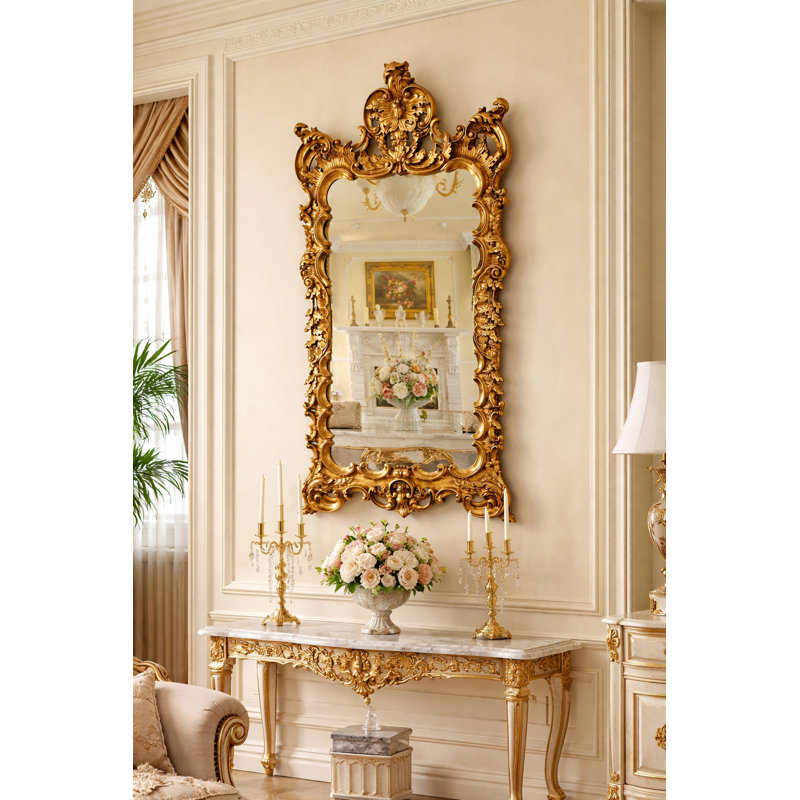 Jackjames Flat Solid And Engineered Wood Mirror