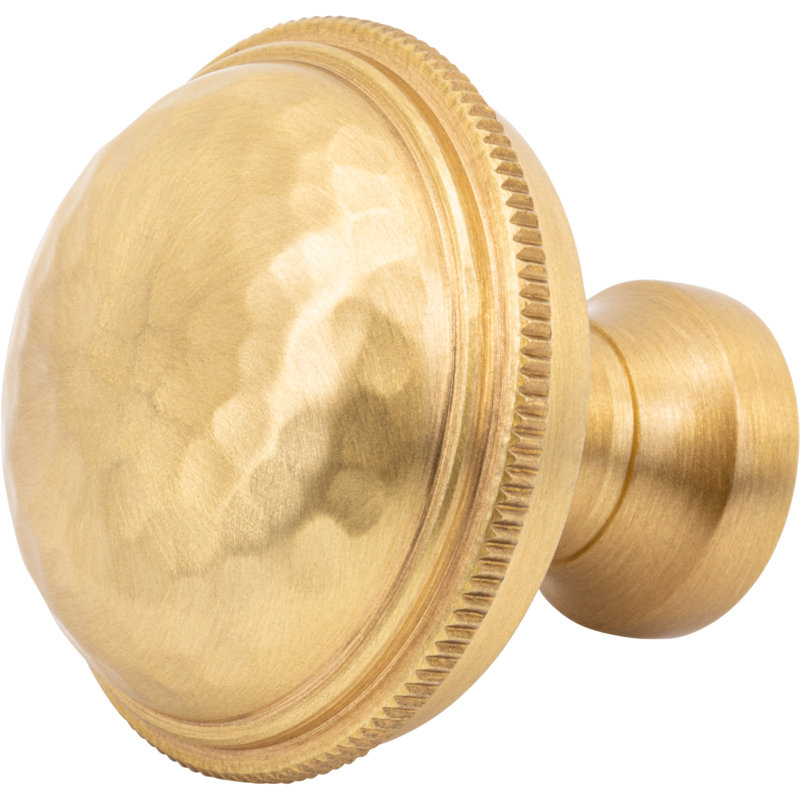 ArtWorth 1 5/16" Diameter Round Knob, Satin Brass