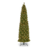 Tacoma Pine Pencil Slim Tree with Clear Lights