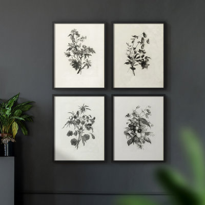 «Vintage Floral CCSCXX», 4 pièces sur papier
