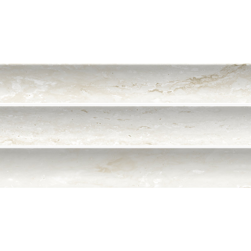 Argos Fluted 4.5 in. x 9 in. Porcelain Fluted Marble-Look Wall Tile (6.30 Sq. Ft. / Case), Beige