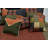 Woodland Square Patchwork Cotton Reversible Throw Pillow