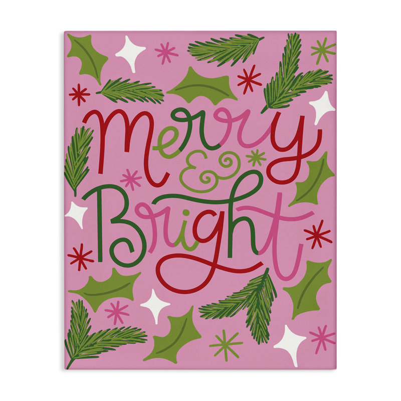 «Merry & Bright Whimsical Christmas», art mural par Taylor Shannon Designs, H 20 po x l 16 po
