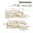 Sarang 4-Piece Modular Cloud Couch Reversible Sectional with Ottoman-1530037035